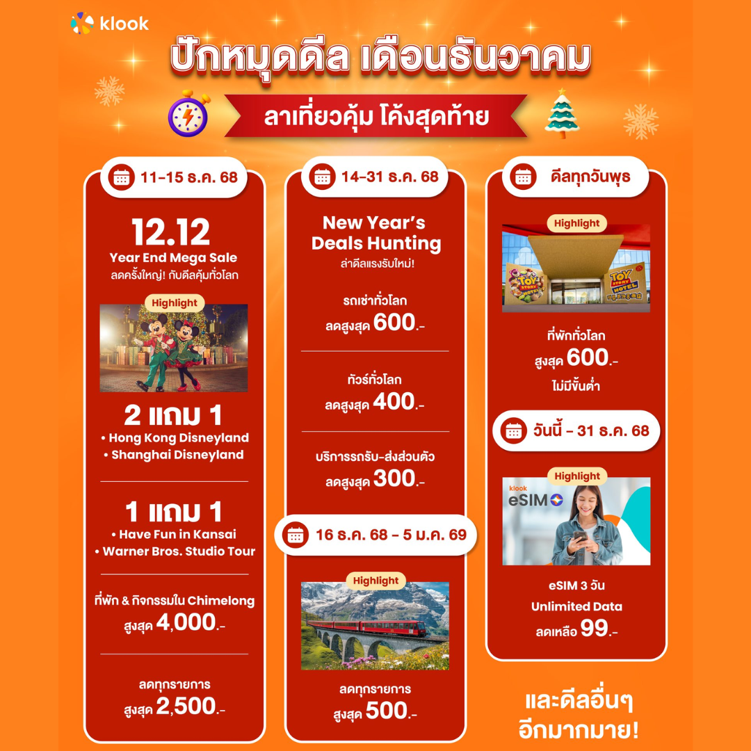 Klook Dec Promotion Banner