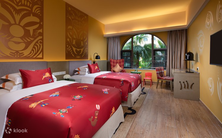 ห้องพัก Chimelong Circus Hotel Zhuhai ตกแต่งธีมละครสัตว์สำหรับครอบครัว