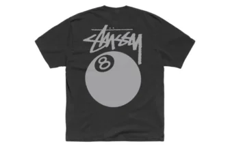 เสื้อ Stussy 8 Ball Tee Pigment Dyed Faded Black