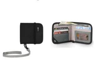 กระเป๋าสตางค์กันขโมย Pacsafe RFIDsafe V100 Bifold Wallet