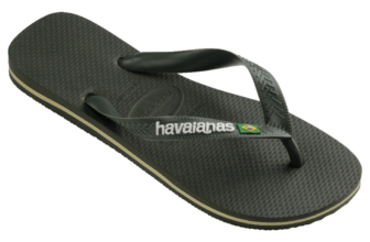 รองเท้าแตะผู้ชาย HAVAIANAS รองเท้าแตะ Brasil Logo Flip Flops