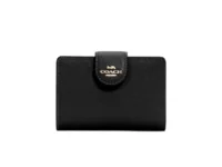 กระเป๋าสตางค์ Coach Medium Corner Zip Wallet 6390 (Black)