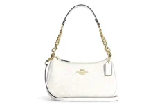 กระเป๋าสะพายไหล่ Coach Teri Shoulder Bag CA548 (In Signature Canvas White Chalk)