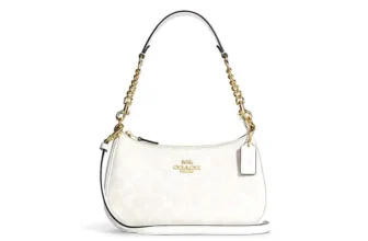 กระเป๋าสะพายไหล่ Coach Teri Shoulder Bag CA548 (In Signature Canvas White Chalk)