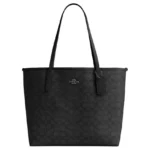 กระเป๋าโท้ท Coach City Tote Bag CV976 (Charcoal Black ไซซ์ใหญ่)