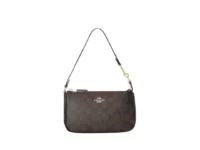 กระเป๋าสะพายข้าง Coach Nolita 19 CS442 (In Signature Canvas With Gold Hardware Brown Black)