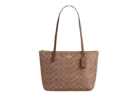 กระเป๋าโท้ท Coach Fiona Zip Tote Bag CBT18 (Tan Brown)