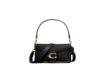กระเป๋าสะพายไหล่ Coach Tabby Shoulder Bag 26 CH857 (In Polished Pebble Leather With Signature Hardware Black)