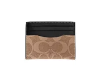 กระเป๋าใส่บัตร Coach Slim Id Card Case CQ031 (Gunmetal Tan)