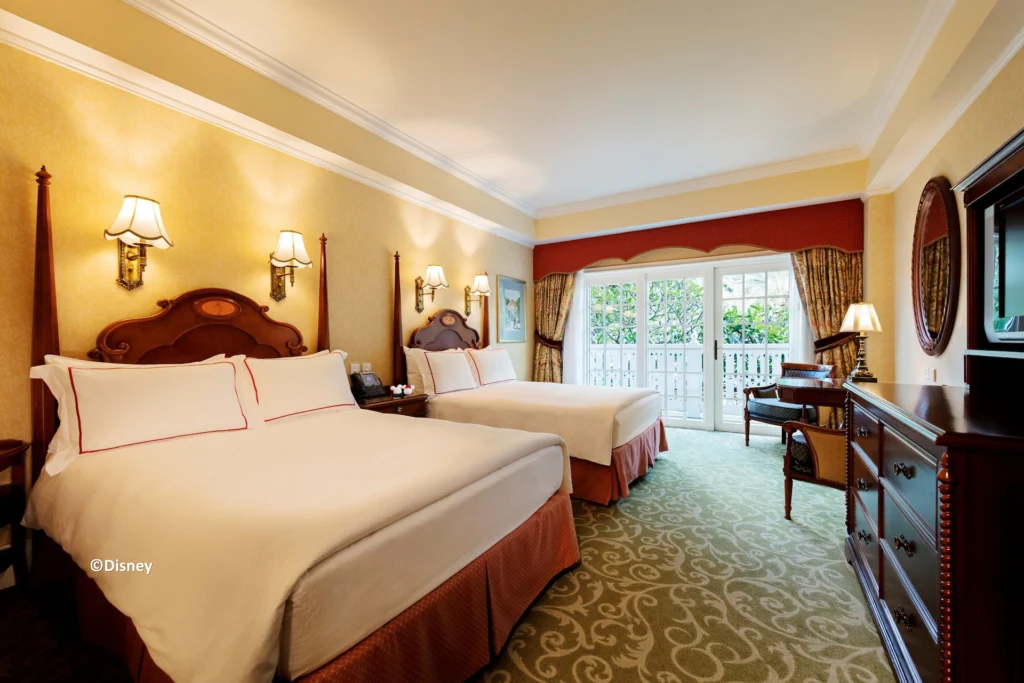 ห้องนอนโรงแรม Hong Kong Disneyland Hotel 