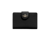 กระเป๋าสตางค์ Coach Medium Corner Zip Wallet 6390 (Black)
