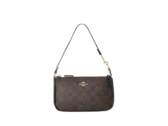 กระเป๋าสะพายข้าง Coach Nolita 19 CS442 (In Signature Canvas With Gold Hardware Brown Black)