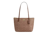 กระเป๋าโท้ท Coach Fiona Zip Tote Bag CBT18 (Tan Brown)